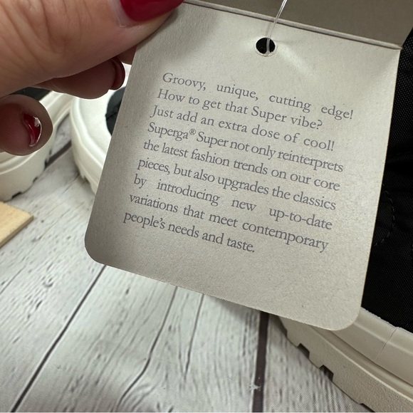 NWT superga black bristol- 2644 alpina quilted nylon platform high tops sz 9 - Picture 9 of 11